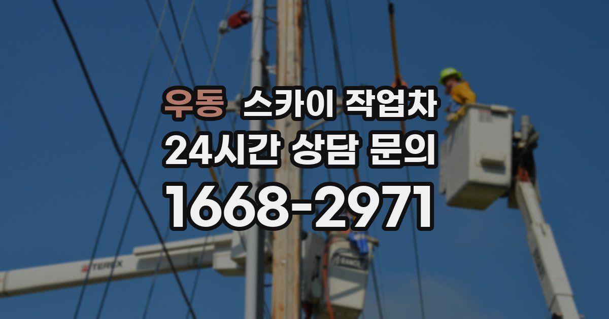 우동 스카이 작업차