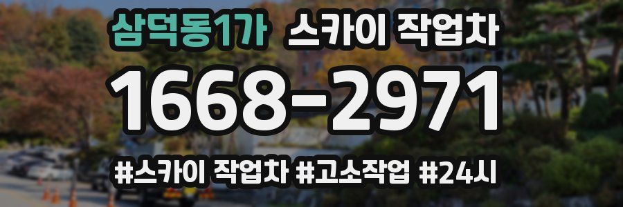삼덕동1가 스카이 작업차
