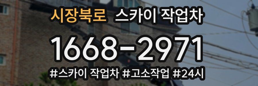 시장북로 스카이 작업차