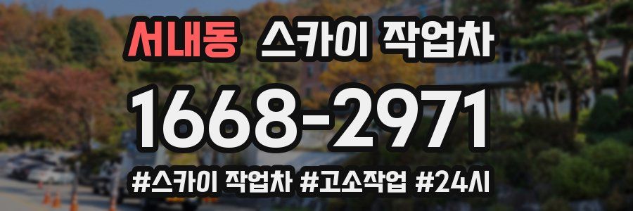 서내동 스카이 작업차