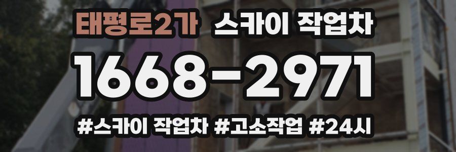 태평로2가 스카이 작업차