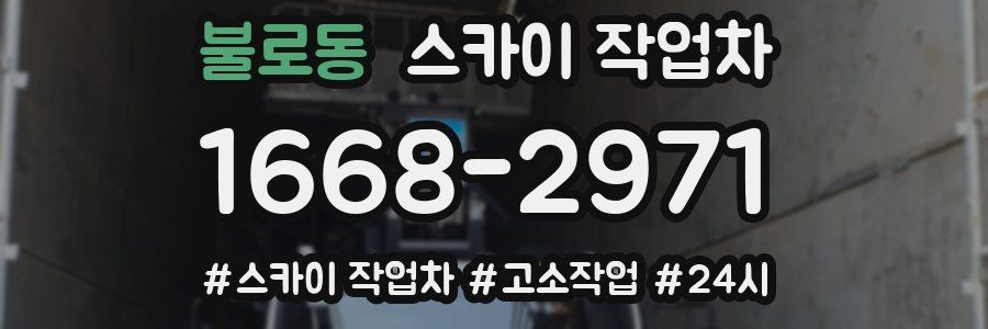 불로동 스카이 작업차