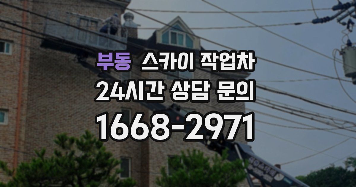 부동 스카이 작업차