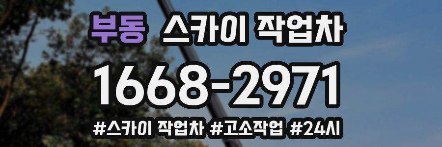 부동 스카이 작업차