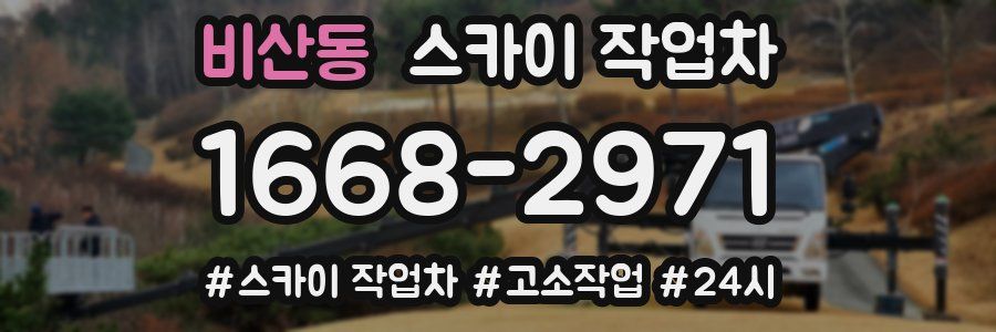 비산동 스카이 작업차