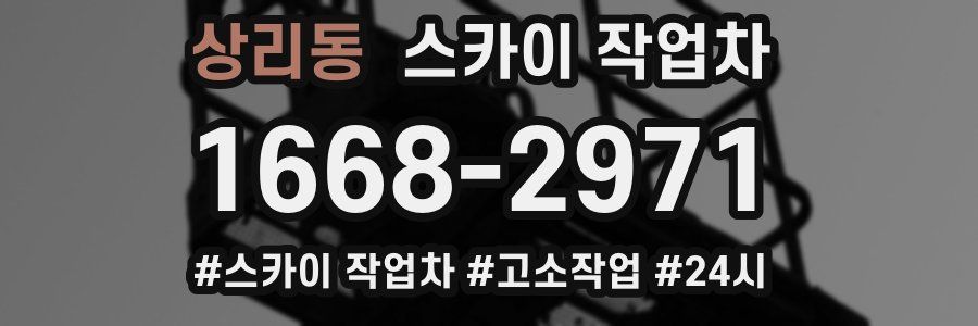 상리동 스카이 작업차