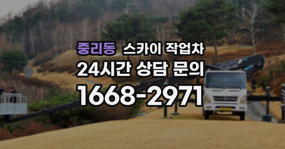 중리동 스카이 작업차
