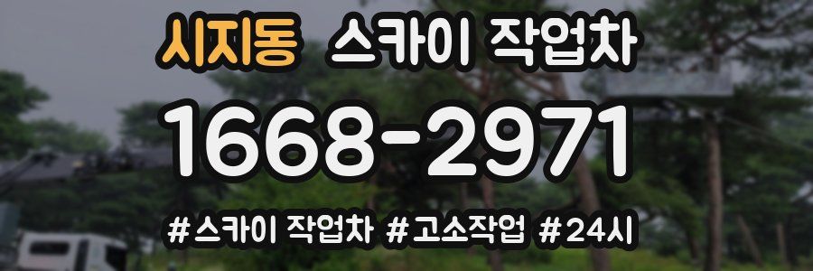 시지동 스카이 작업차