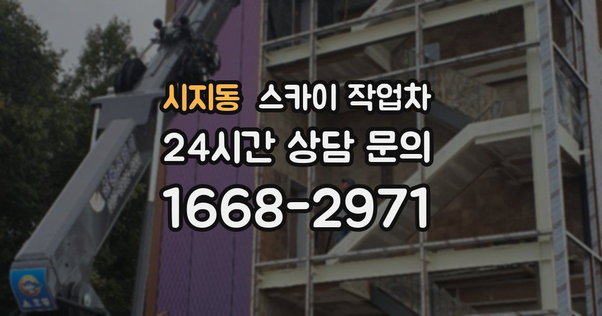 시지동 스카이 작업차