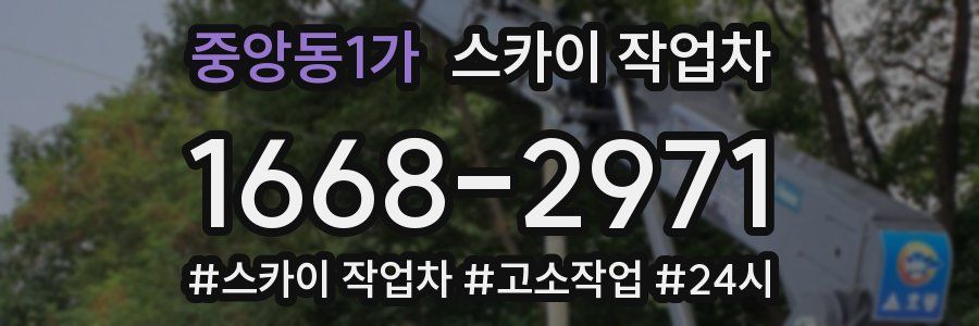 중앙동1가 스카이 작업차