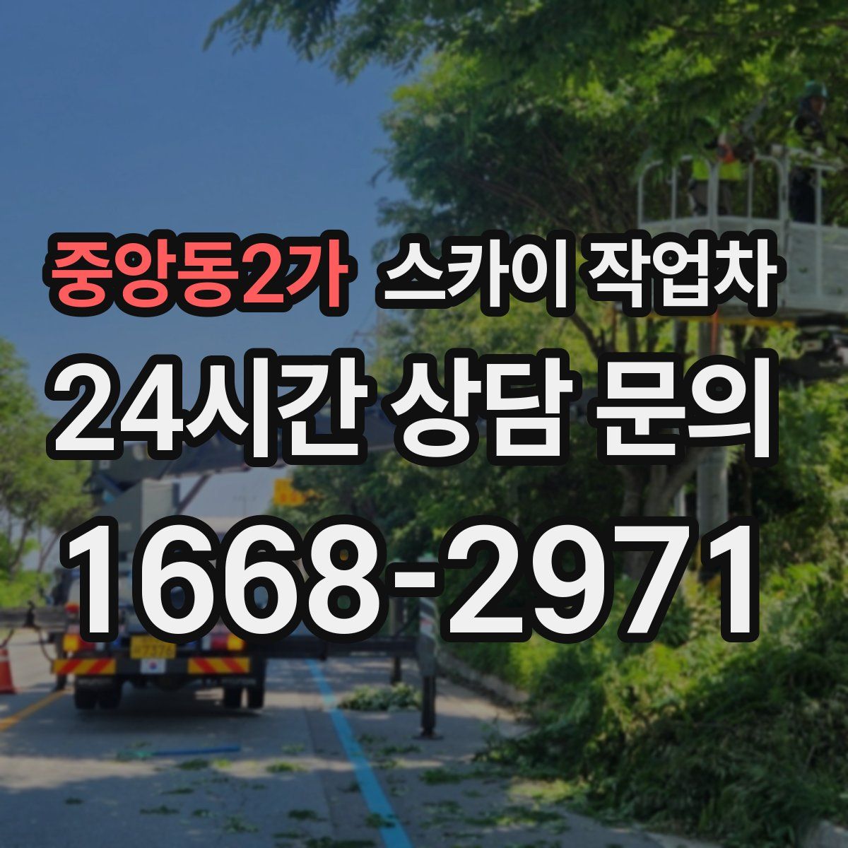 중앙동2가 스카이 작업차