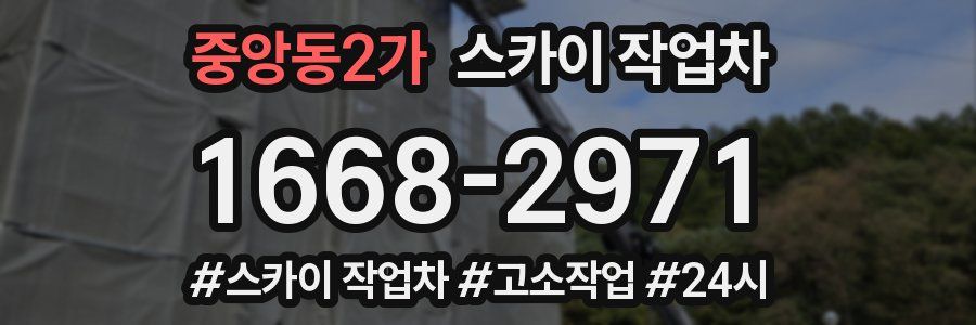 중앙동2가 스카이 작업차