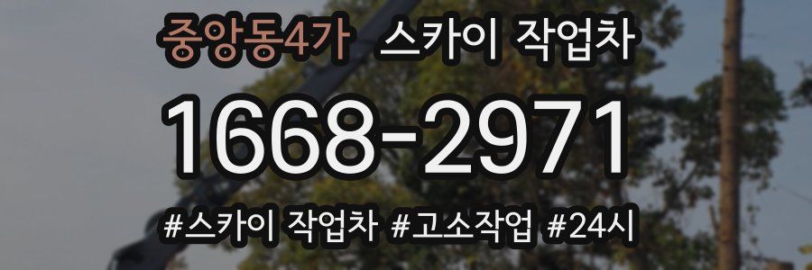 중앙동4가 스카이 작업차