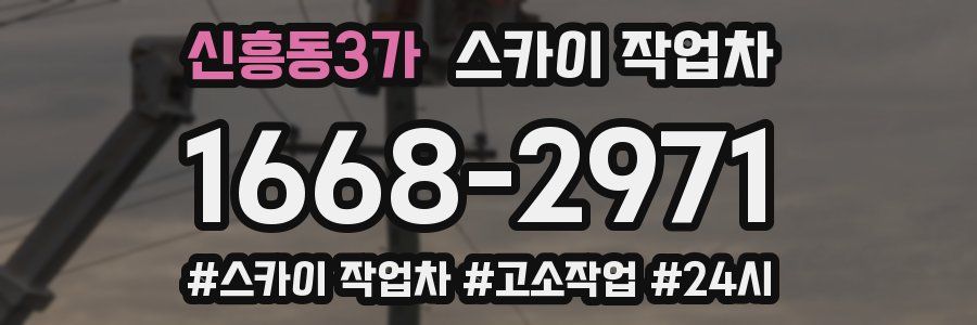 신흥동3가 스카이 작업차