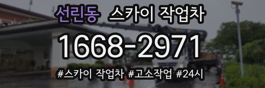 선린동 스카이 작업차