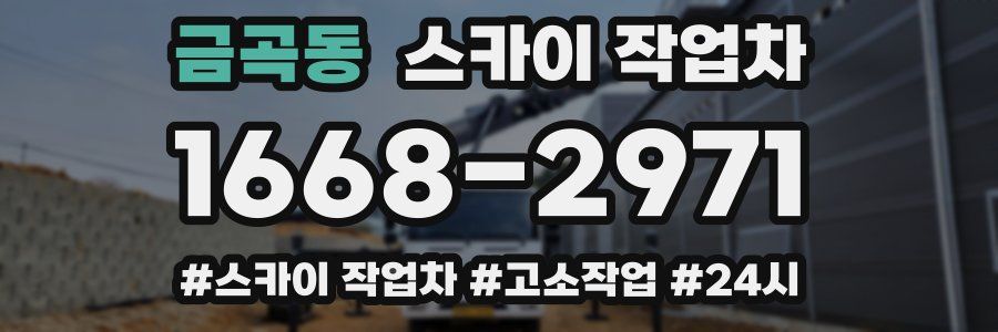 금곡동 스카이 작업차