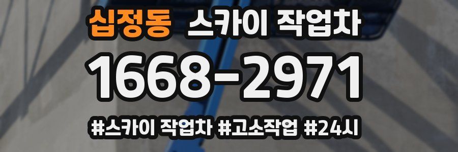 십정동 스카이 작업차