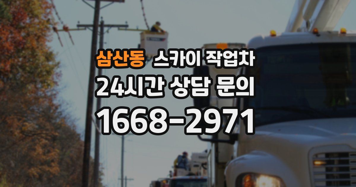 삼산동 스카이 작업차