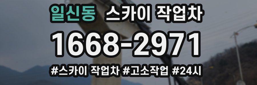 일신동 스카이 작업차