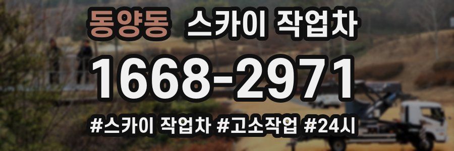 동양동 스카이 작업차