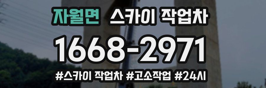 자월면 스카이 작업차