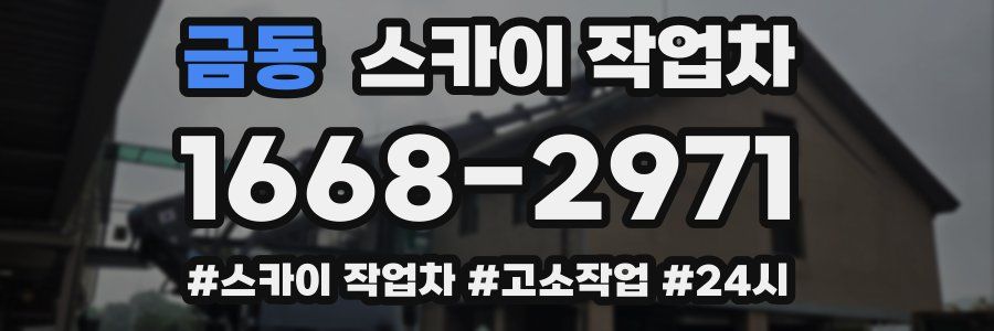 금동 스카이 작업차