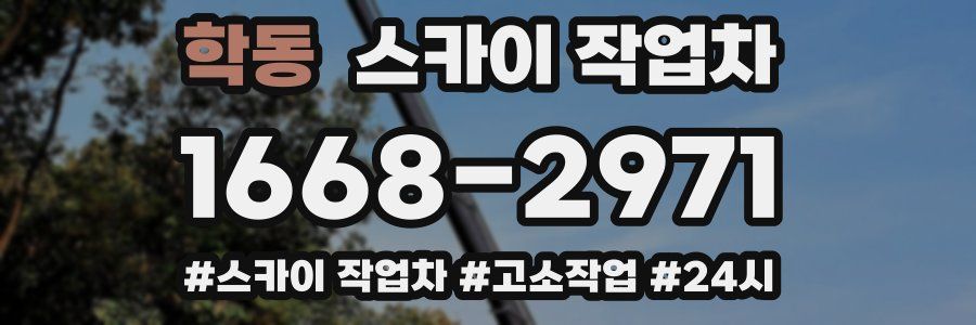 학동 스카이 작업차