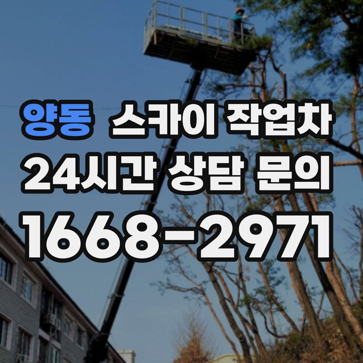 양동 스카이 작업차