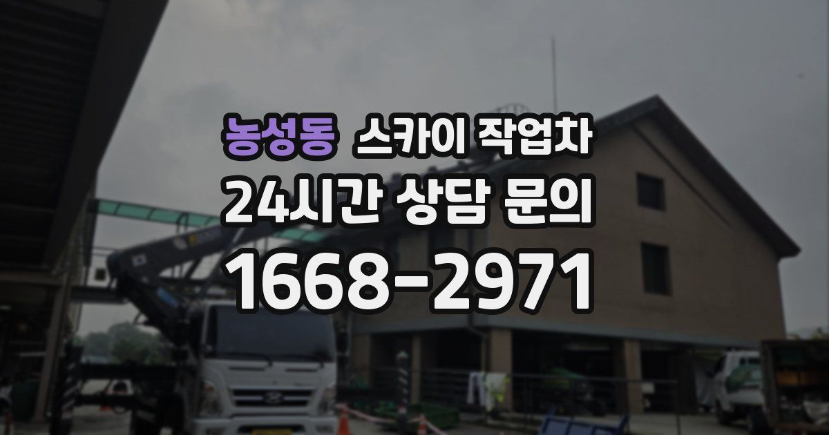 농성동 스카이 작업차