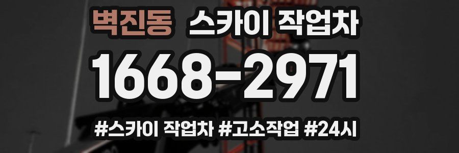 벽진동 스카이 작업차