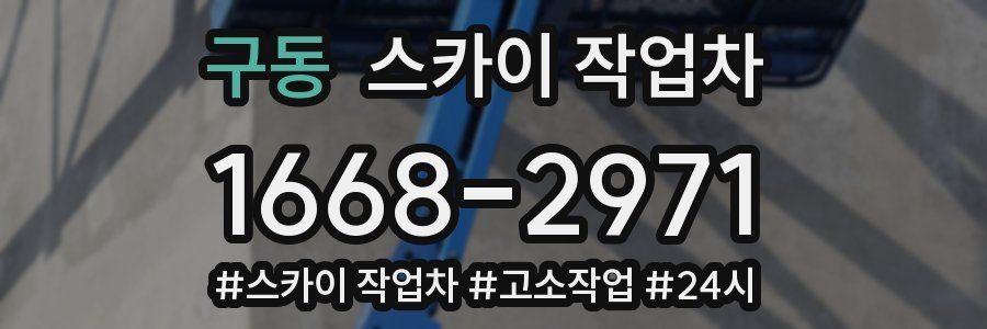 구동 스카이 작업차