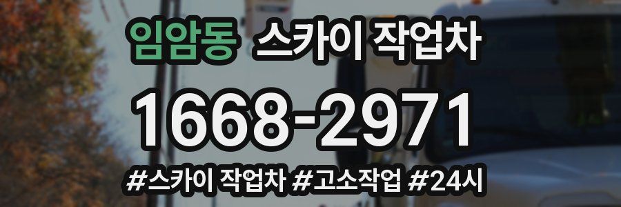 임암동 스카이 작업차