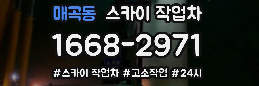 매곡동 스카이 작업차