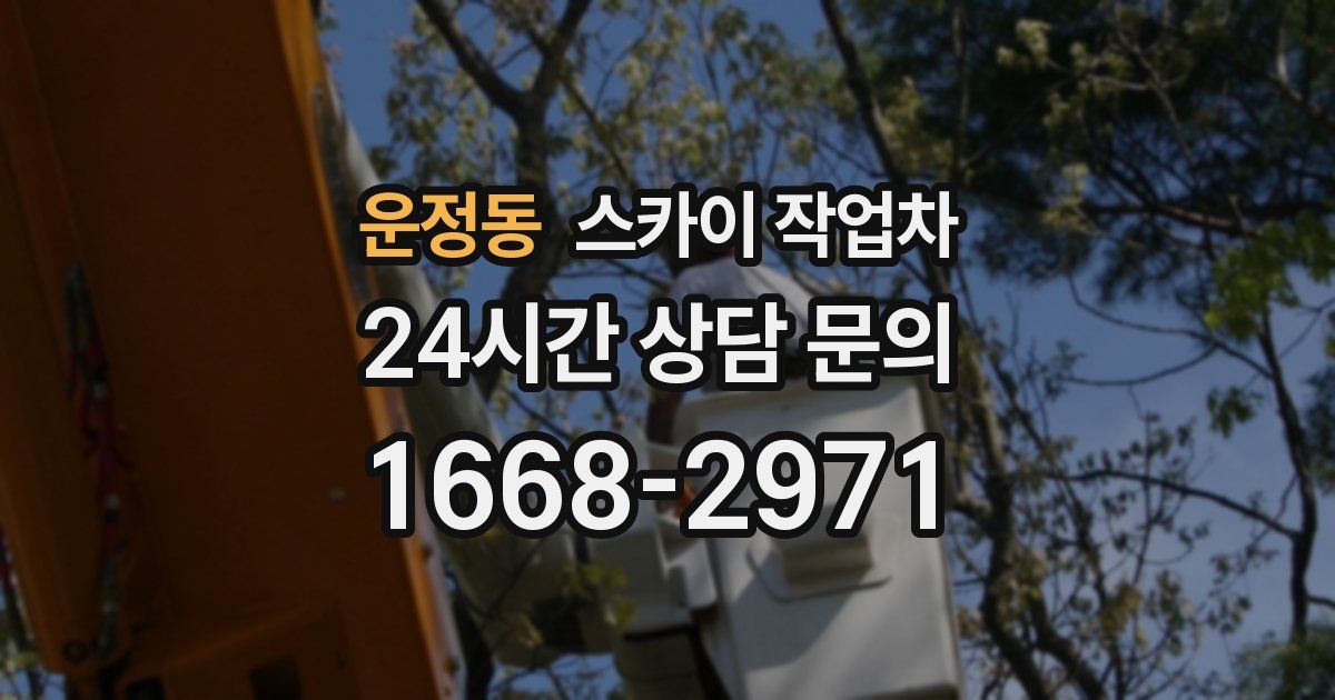 운정동 스카이 작업차