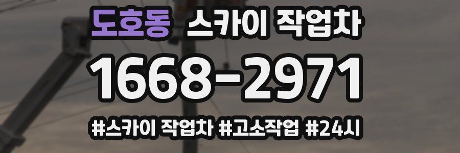 도호동 스카이 작업차