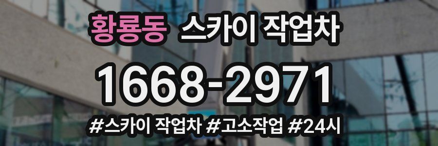 황룡동 스카이 작업차