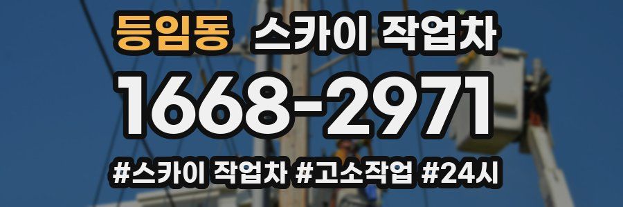 등임동 스카이 작업차