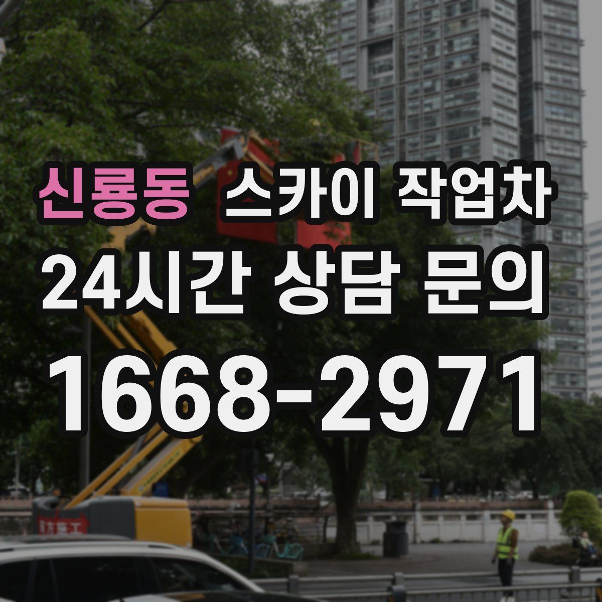 신룡동 스카이 작업차