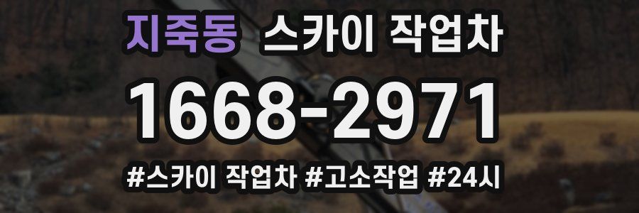 지죽동 스카이 작업차