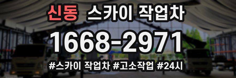 신동 스카이 작업차