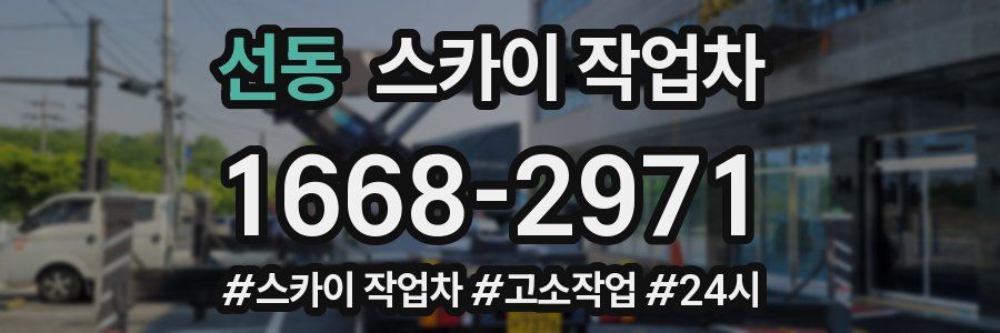 선동 스카이 작업차