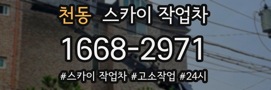 천동 스카이 작업차