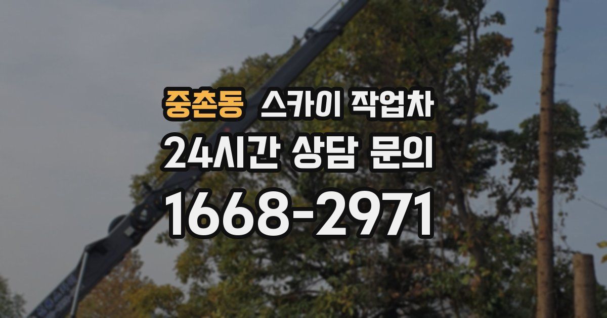 중촌동 스카이 작업차