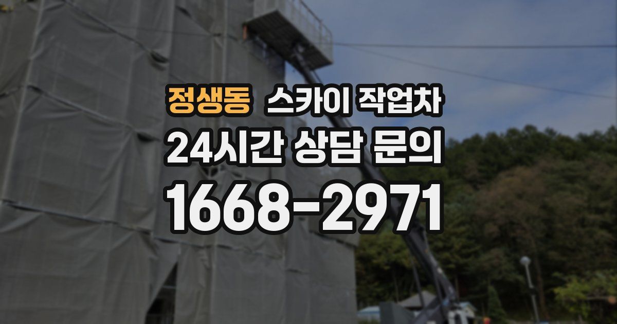 정생동 스카이 작업차