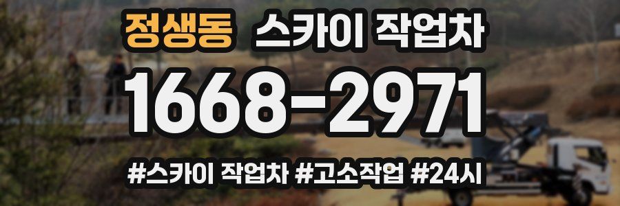 정생동 스카이 작업차