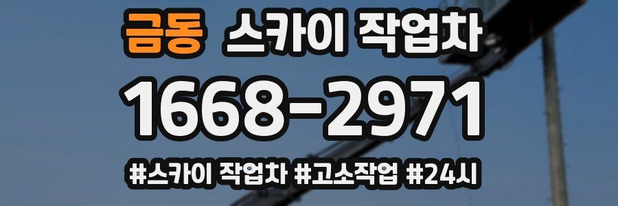 금동 스카이 작업차