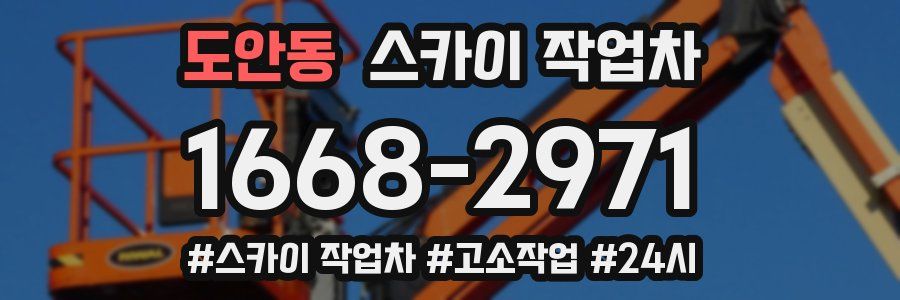 도안동 스카이 작업차