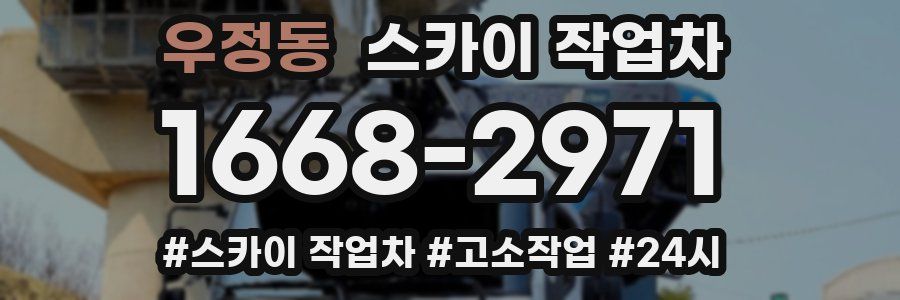 우정동 스카이 작업차