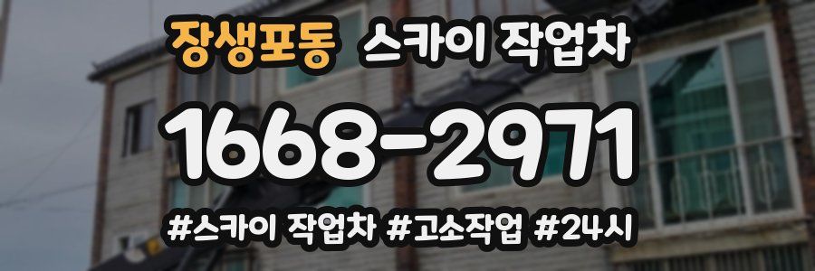 장생포동 스카이 작업차