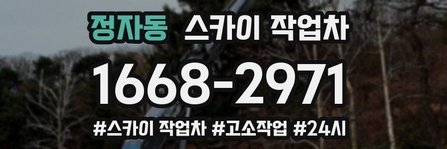 정자동 스카이 작업차